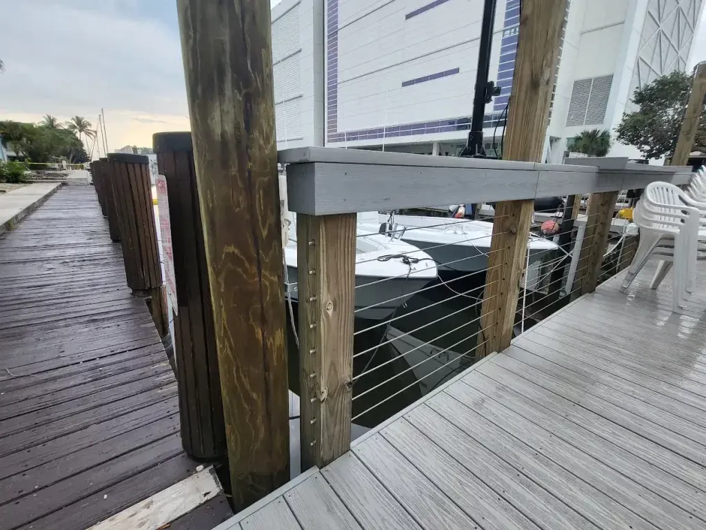 Dock Piling Maintenance by sea me dive